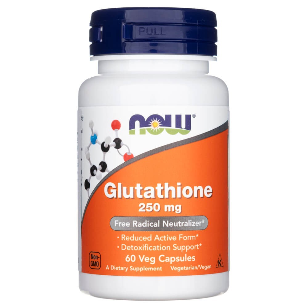 Now Foods Glutatione 250 mg – 60 kapsulių