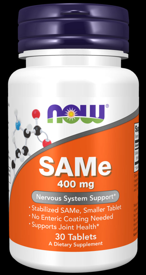 Now Foods SAMe (S-adenozil-L-metioninas) 400 mg - 30 tablečių