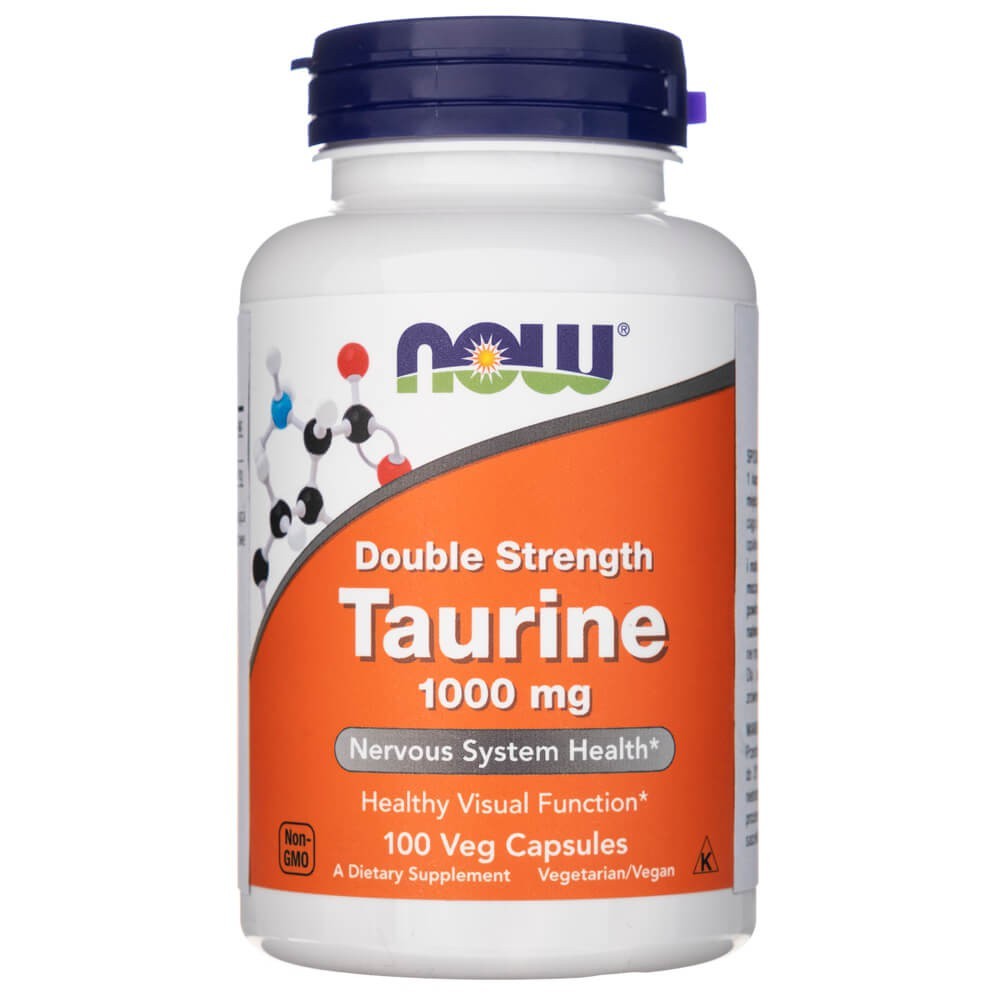 Now Foods Taurine Double Strength 1000 mg – 100 kapsulių