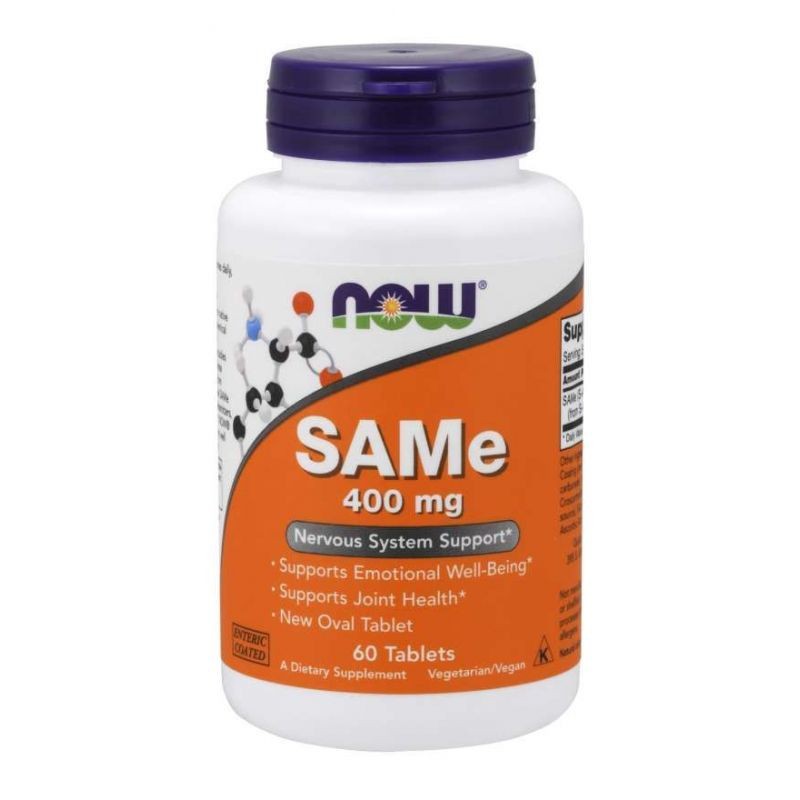 Now Foods SAMe (S-adenozil-L-metioninas) 400 mg - 60 tablečių