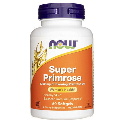 Now Foods Super Primrose 1300 mg – 60 kapsulių