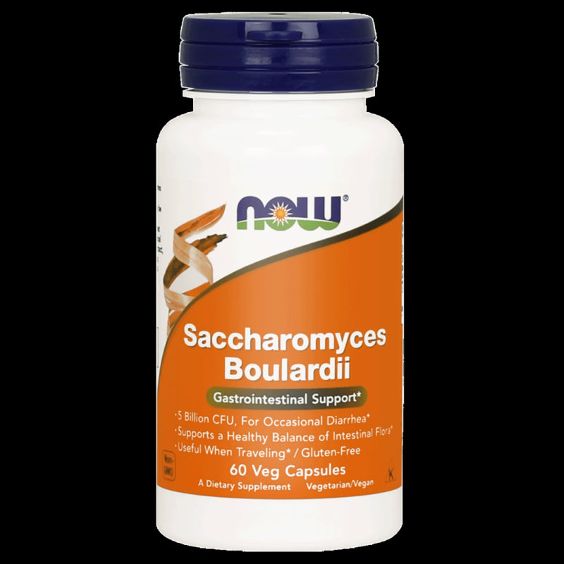 Now Foods Probiotic Saccharomyces Boulardii – 60 kapsulių