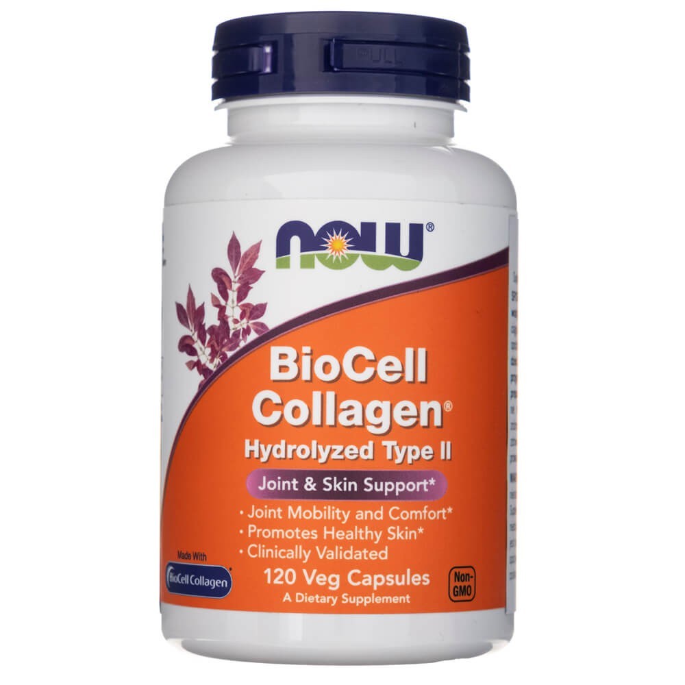 Now Foods BioCell Collagen® hidrolizuotas II tipo kolagenas - 120 kapsulių