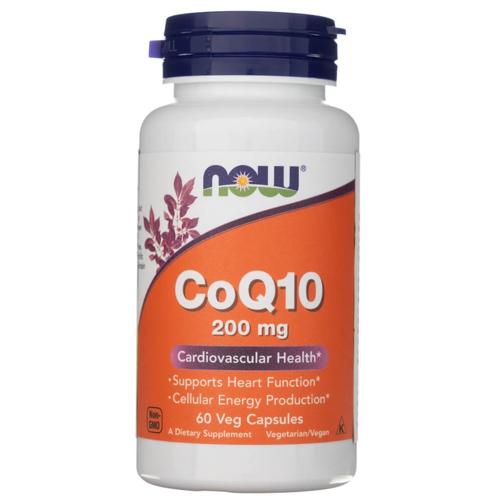 Now Foods CoQ10 200 mg - 60 kapsulių