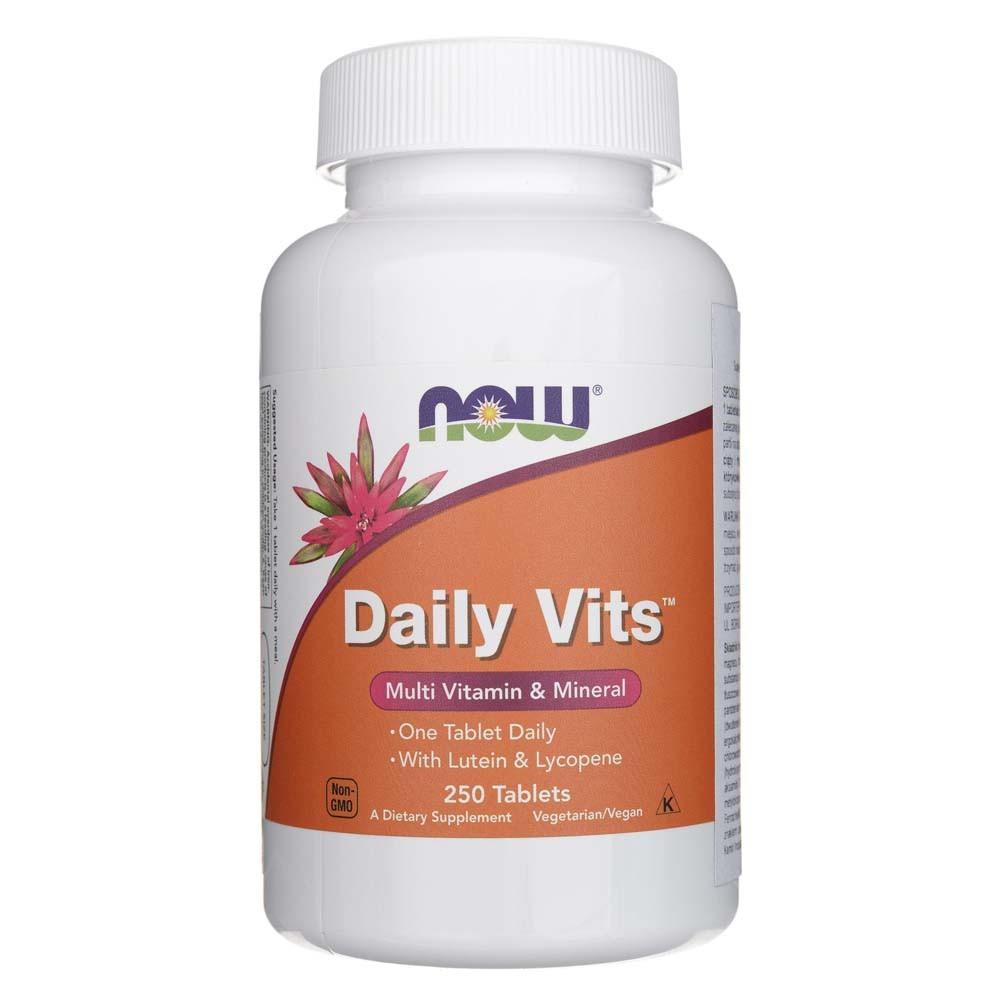 Now Foods Daily Vits, Multi Vitamin & Mineral – 250 tablečių