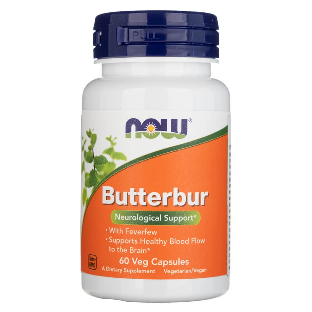 Now Foods Butterbur – 60 kapsulių