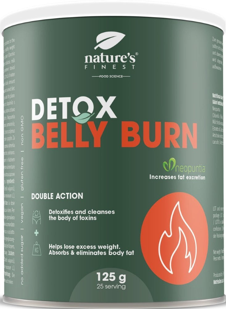 Nature's Finest Detox Belly Burn Fat burner apelsinas - 125 g