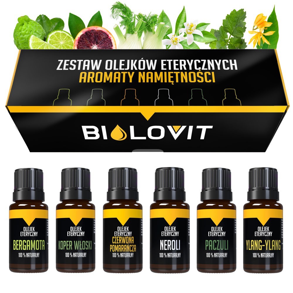 Bilovit eterinių aliejų rinkinys – aistros aromatai