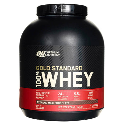 Optimum Nutrition Gold Standard 100 % išrūgų baltymai, šokoladinis pienas - 2270 g