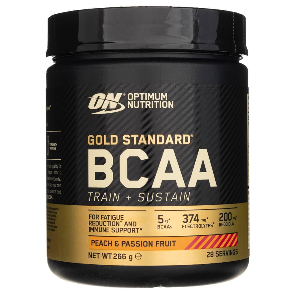 Optimum Nutrition BCAA Train + Sustain persikų ir pasiflorų vaisiai - 266 g