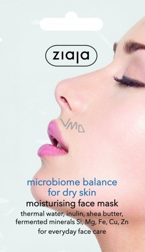 Ziaja refreshing face mask for dry skin, 7 ml