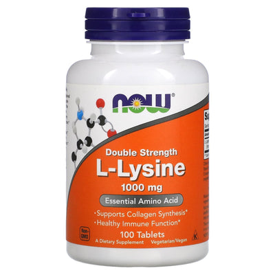 NOW L - Lysine 1000mg, 100 tablets