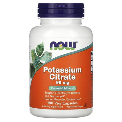 NOW Potassium Citrate 99mg, 180 capsules