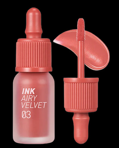 Skysti lūpų dažai Peripera Ink Airy Velvet 03 Cartoon Coral - 4 g