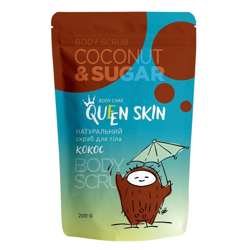 QUEEN SKIN Kuno sveitiklis su kokoso drozlemis, 200 g kaina