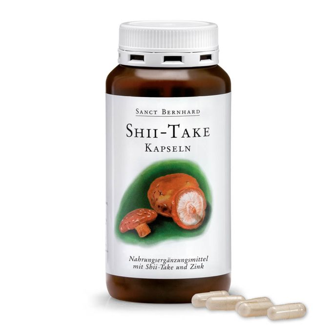 Sanct Bernhard SHIITAKE imunitetui , 180 kapsulių