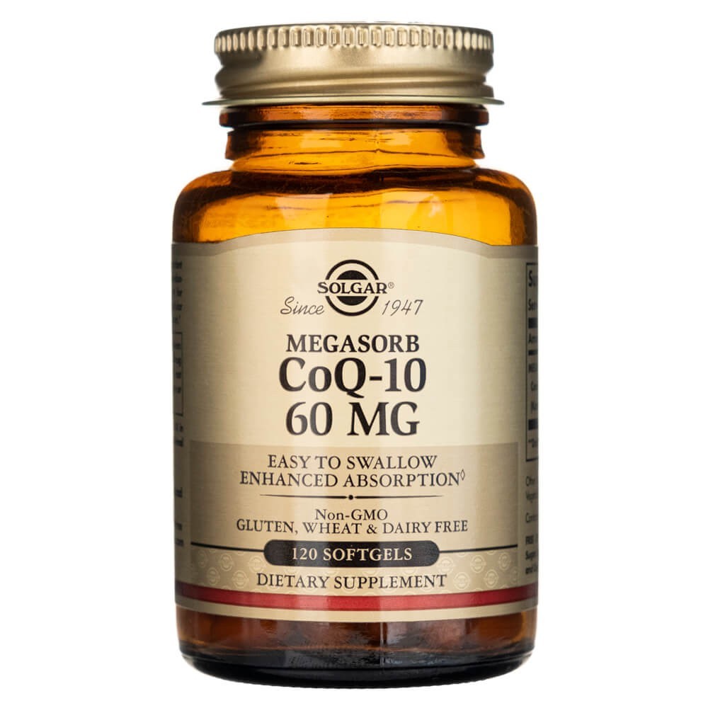 Solgar Megasorb CoQ-10 60 mg - 120 kapsulių