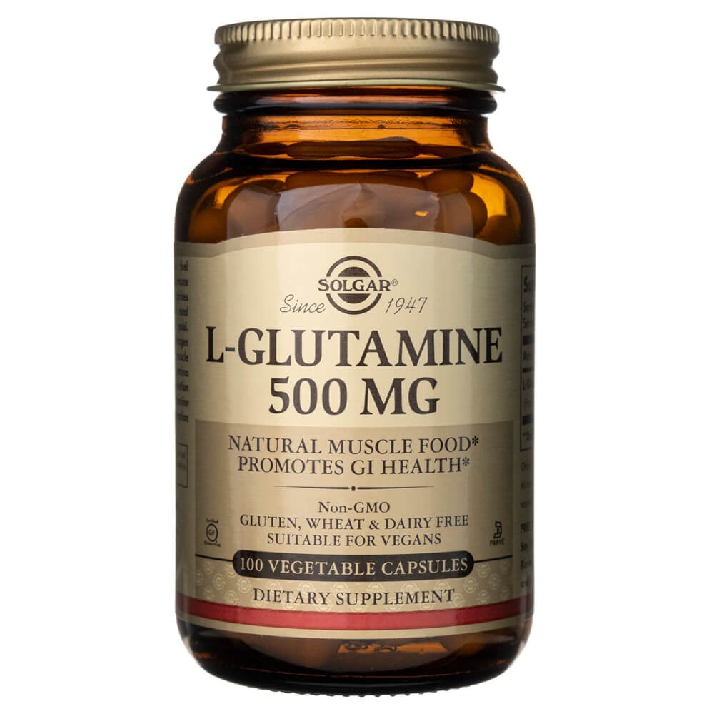 Solgar L-glutaminas 500 mg – 100 kapsulių