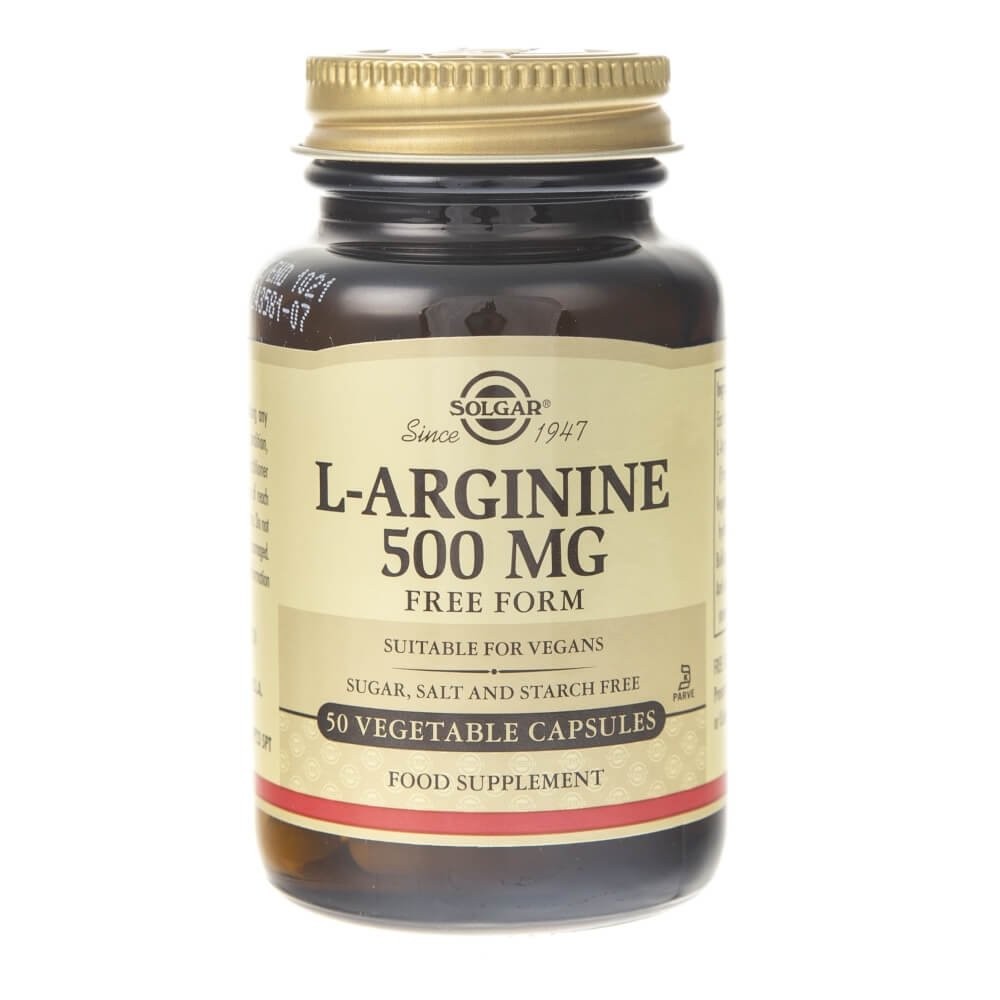 Solgar L-Arginine 500 mg – 50 kapsulių