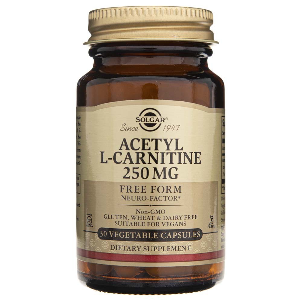 Solgar Acetyl L-Carnitine 250 mg - 30 kapsulių