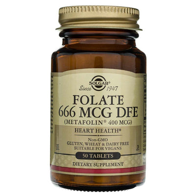 Solgar Folate 400 mcg - 50 tablečių