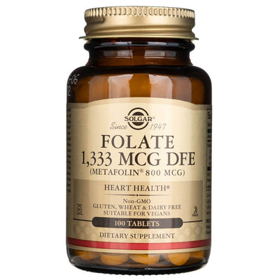 Solgar Folate 1333 mcg DFE (Metafolin® 800 mcg) - 100 tablečių