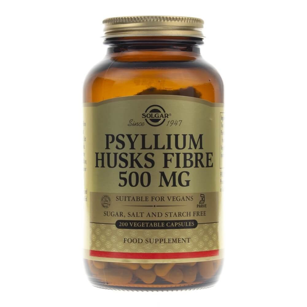 Solgar Psyllium Husks Fiber 500 mg - 200 kapsulių