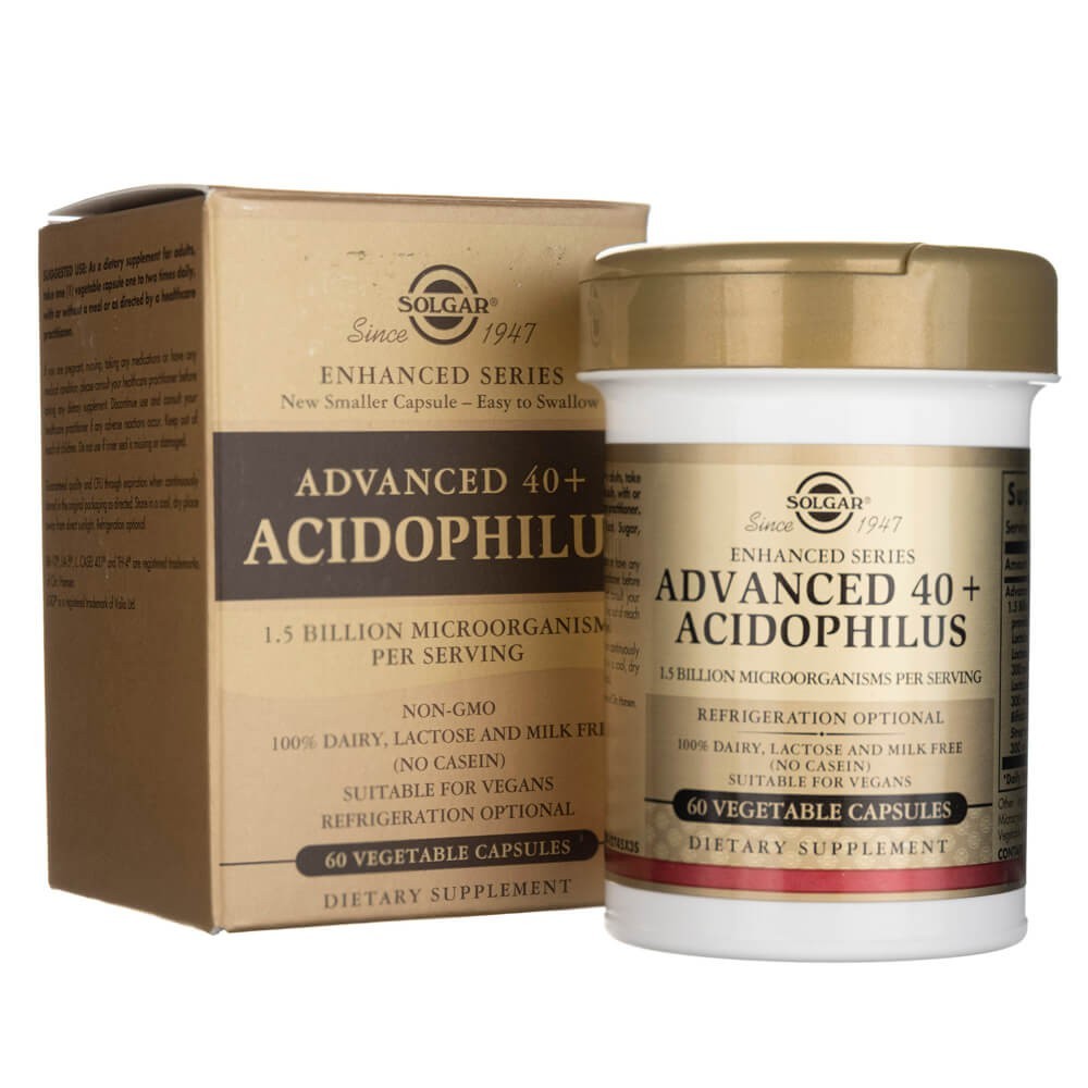 Solgar Advanced 40+ Acidophilus - 60 kapsulių