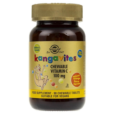 Solgar Kangaroo vitaminas C apelsinų skonio - 90 pastilių