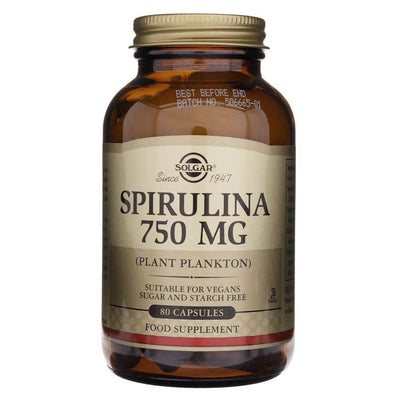 Solgar Spirulina 750 mg - 80 kapsulių