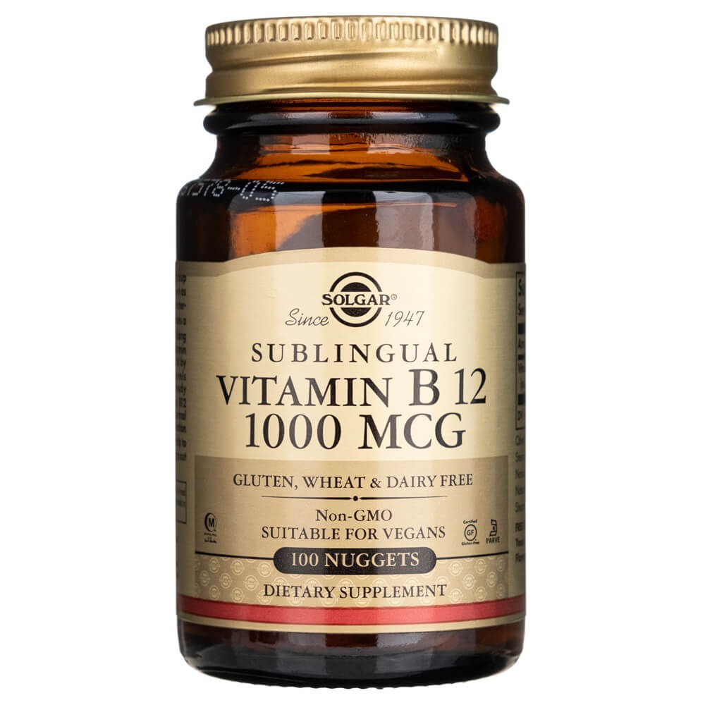 Solgar vitaminas B12 1000 mcg - 100 grynuolių