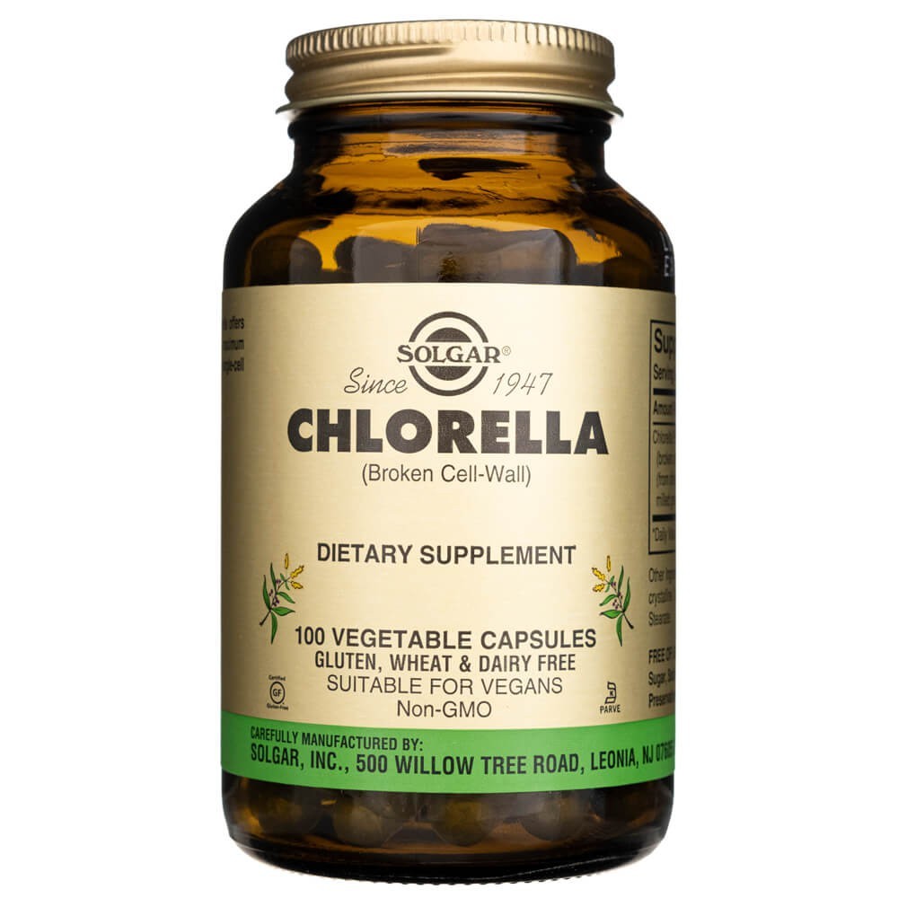 Solgar Chlorella 520 mg - 100 kapsulių