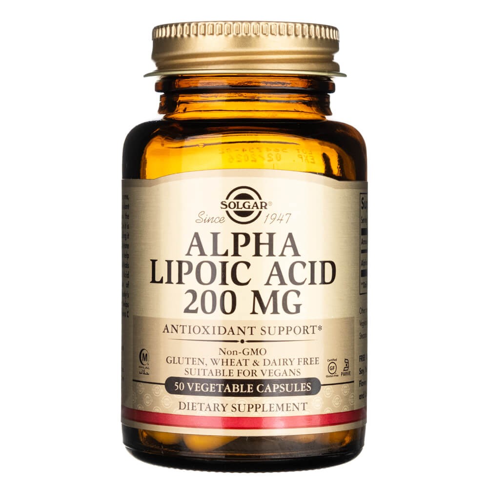 Solgar Alpha Lipoic Acid 200 mg - 50 kapsulių