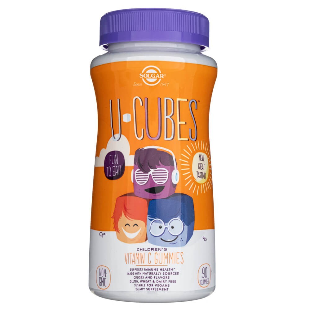 „Solgar U-Cubes“ vaikams skirtas vitaminas C – 90 gumų