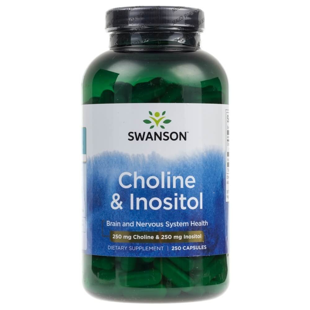 Swanson Choline & Inositol - 250 kapsulių