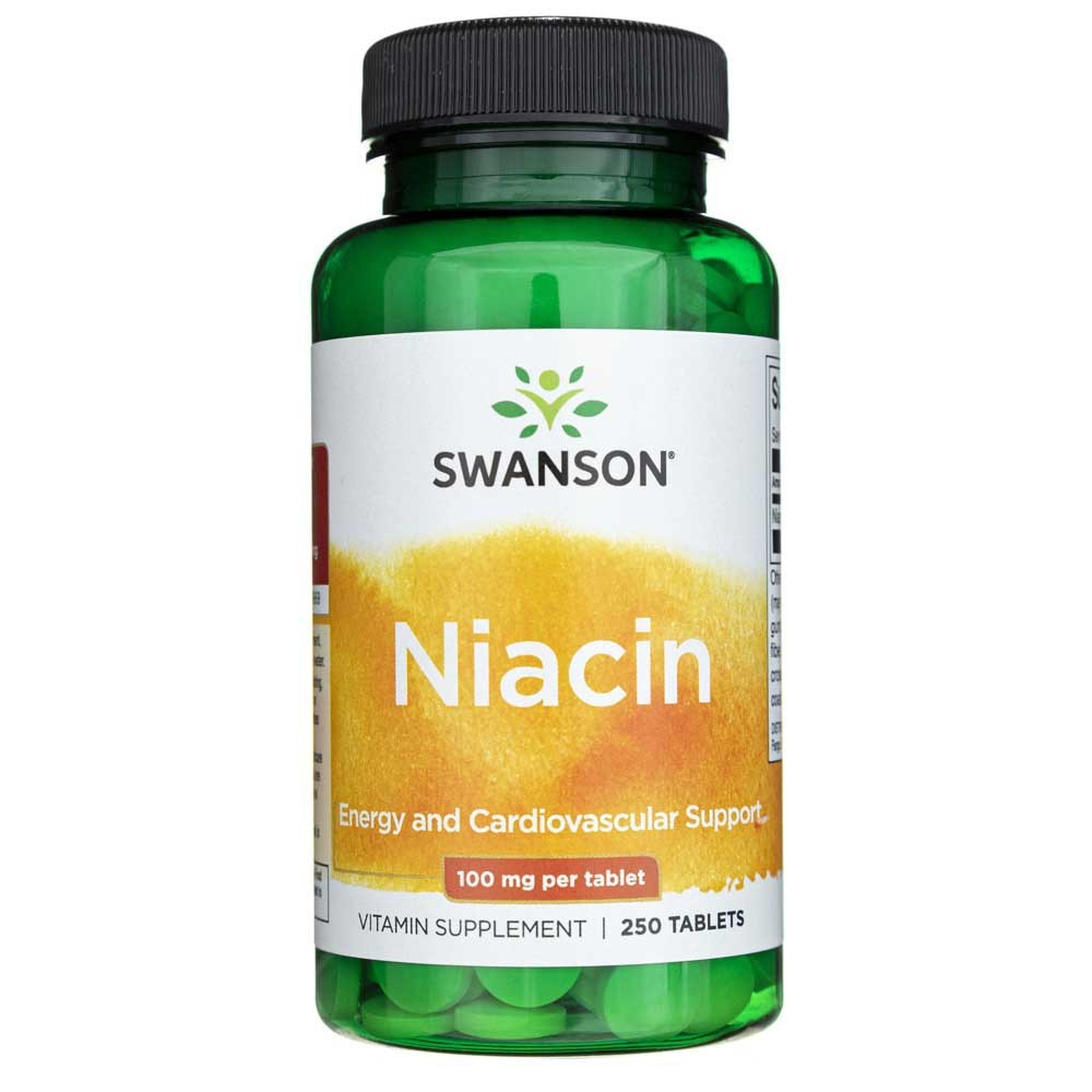 Swanson Niacin 100 mg - 250 tablečių