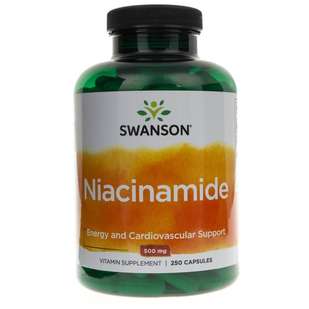 Swanson niacinamidas (niacinamidas) 500 mg - 250 kapsulių