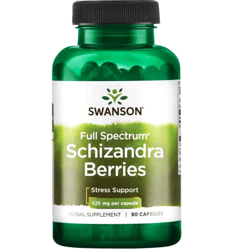 Swanson Schizandra Berries (kiniškoji citronelė) 525mg - 90 kapsulių