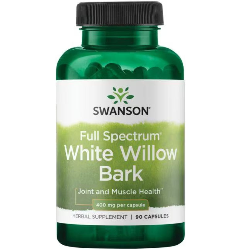 Swanson White Willow Bark (baltojo gluosnio žievė) 400 mg - 90 kapsulių