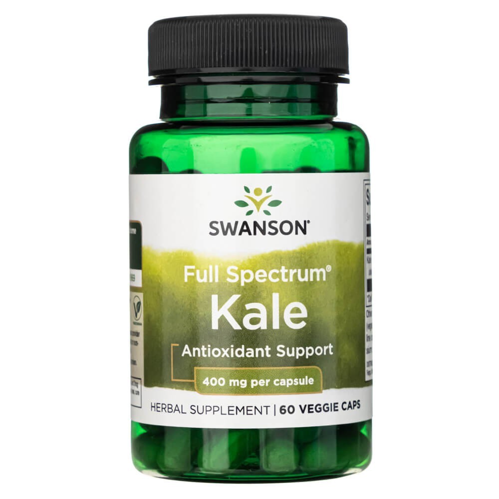 Swanson Full Spectrum Kale 400 mg – 60 kapsulių