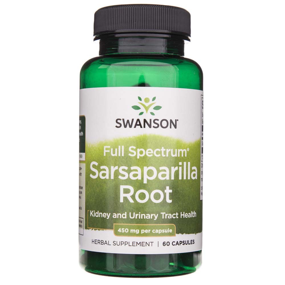 Swanson Sarsaparilla Root 450 mg - 60 kapsulių