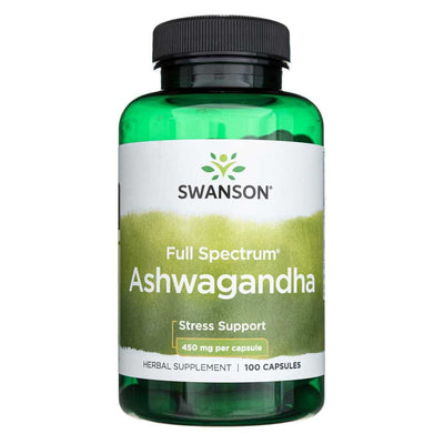 Swanson Full Spectrum Ashwagandha 450 mg – 100 kapsulių