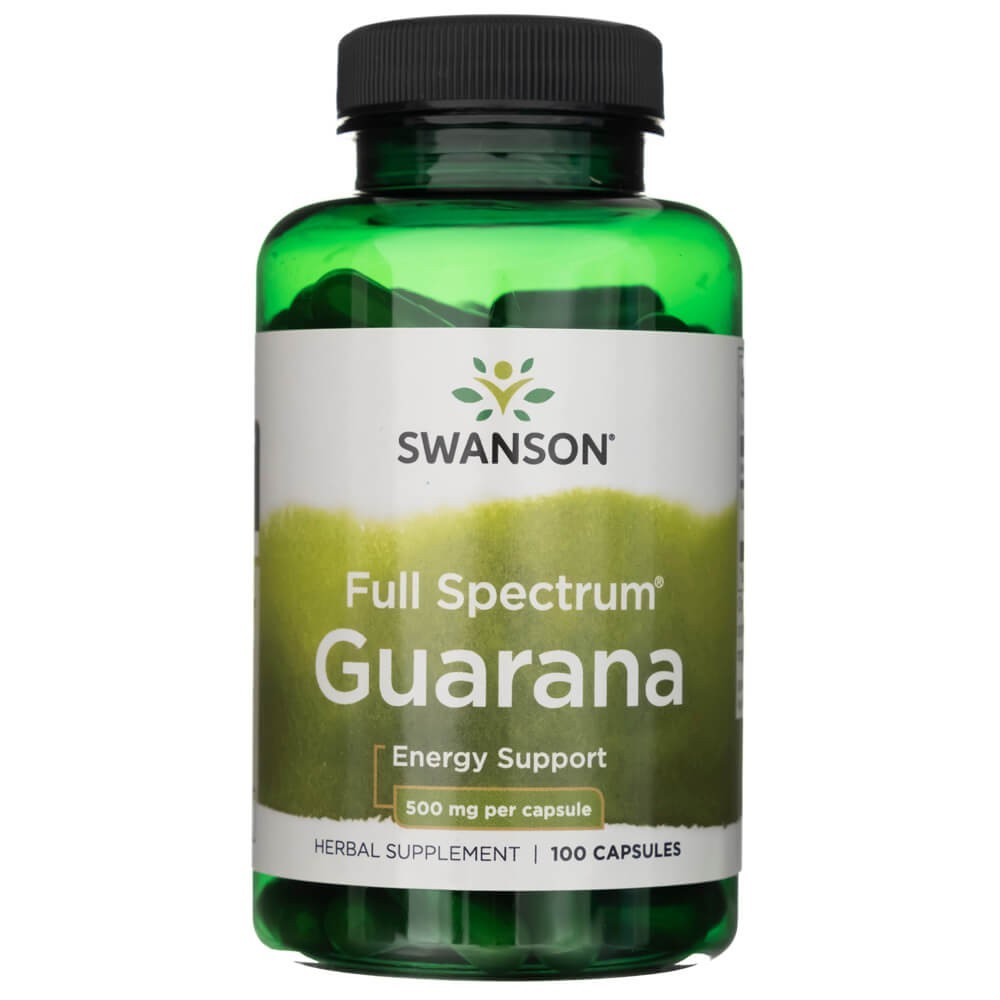 Swanson Full Spectrum Guarana 500 mg – 100 kapsulių