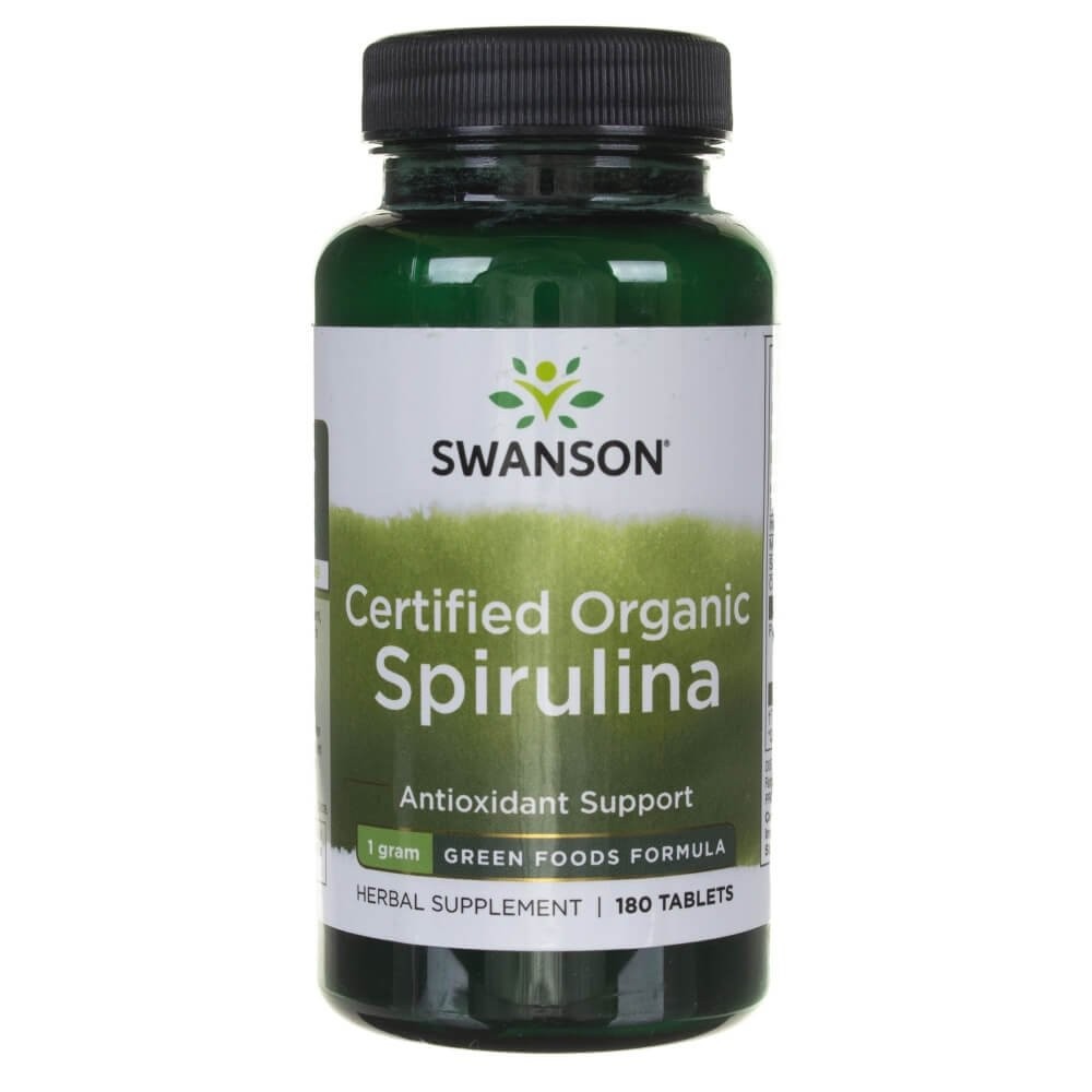 Swanson Certified Spirulina - 180 tablečių