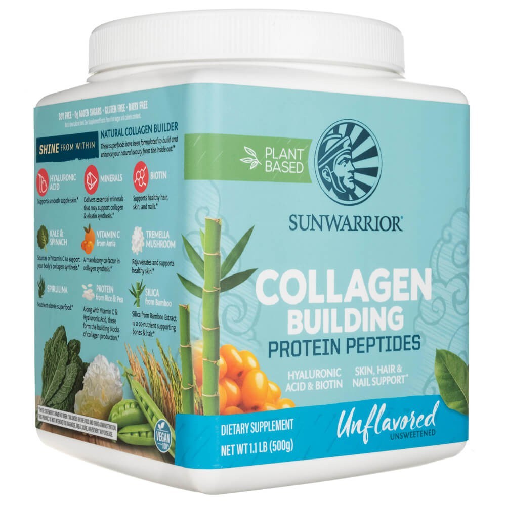 Sunwarrior Collagen Building Protein Peptides nearomatizuota JAV - 500 g