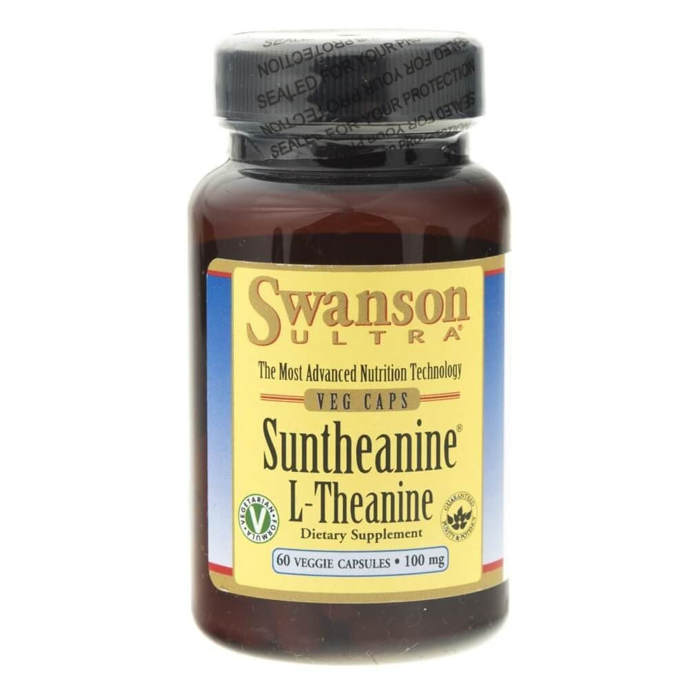 Swanson L-Theanine Suntheanine 100 mg – 60 kapsulių