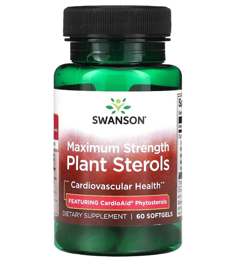 Swanson Maxium Strength Plant Sterols CardioAid - 60 kapsulių