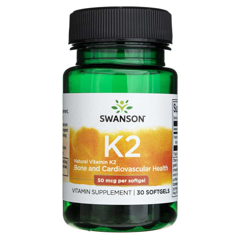 Swanson Vitaminas K2 50 mcg - 30 kapsulių