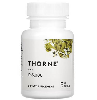 Thorne Research vitaminas D3 5000 TV - 60 kapsulių