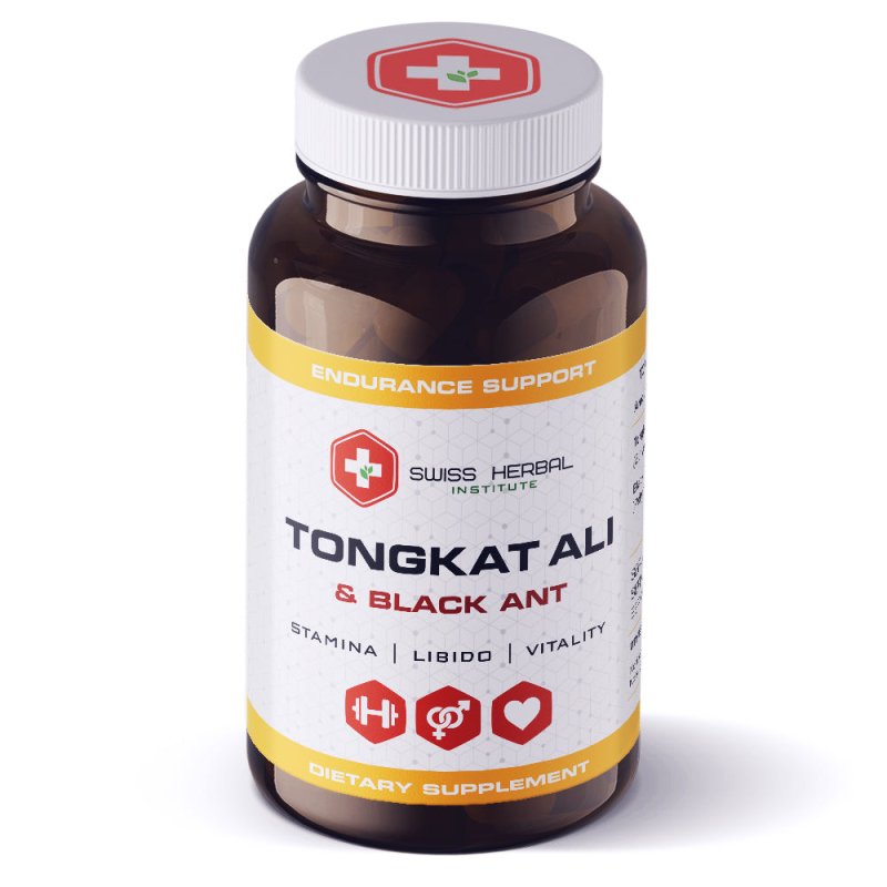 Vyrams TONGKAT ALI + BLACK ANT, Swiss Herbal 60 kaina